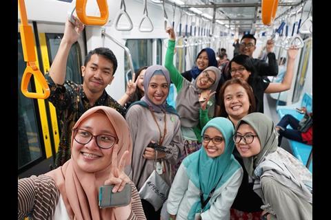 Passenger-carrying tests on the Jakarta metro began on March 12, ahead of the official opening scheduled for March 26.